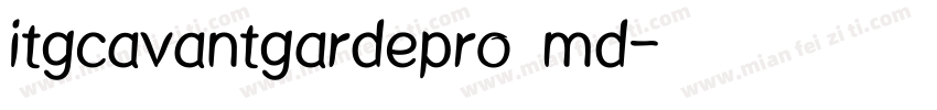 itgcavantgardepro md字体转换